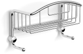 Langberger Accessories Полка прямая к стене с двумя крючками одноэтажная 10860M от интернет-магазина Purezza 