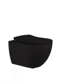 Creavit Free Унитаз подвесной с биде FE320-00SM00E-0000 Черный матовый от интернет-магазина Purezza 