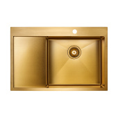 Paulmark ELDE R Кухонная мойка 78x51 см PM807851-BGR Золото от интернет-магазина Purezza 
