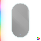 Cezares ELLISSE Зеркало с контурной разноцветной подсветкой RGB и сенсорным выключателем, 12V, 220-240V, 500x950 CZR-SPC-ELS-500-950-RGB-TCH от интернет-магазина Purezza 