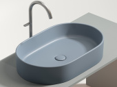 Ceramicanova Element Умывальник чаша накладная овальная 60.8х38.5 CN6048MHL Серо-голубой матовый от интернет-магазина Purezza 