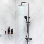 AM.PM Like Душевая система c термостатом F0780522 Черный от интернет-магазина Purezza 