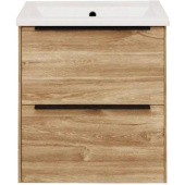 La Fenice Tesoro Тумба под раковину 59.4х38.7 FNC-01-TES-DKK-60-2 Дуб Канзас коричневый от интернет-магазина Purezza 