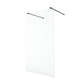 New Trendy NEW MODUS BLACK Душевое ограждение, длина 100-140 см, одна секция, цвет профиля черный матовый, прозрачное стекло от интернет-магазина Purezza 