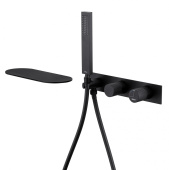 ABBER Rund Смеситель для ванны скрытого монтажа AF8731B Матовый черный от интернет-магазина Purezza 