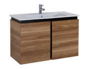 Creavit Verti Тумба с раковиной подвесная 100х45 VE0100.42.VV Орех от интернет-магазина Purezza 