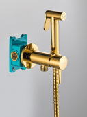 Almaes Benito Гигиенический душ со смесителем AL-859-08 золотой от интернет-магазина Purezza 