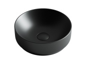 Ceramicanova Element Умывальник чаша накладная круглая 35х35 CN6007 Черный матовый от интернет-магазина Purezza 