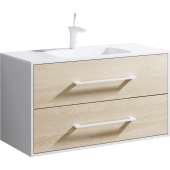 AQWELLA Miami Подвесная тумба 97.5х46 MAI0110 Дуб сонома от интернет-магазина Purezza 