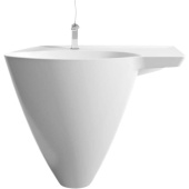 Bien Mineral Раковина-моноблок 80 x 48 x 70 см подвесная MNLM08001FD1W3000 Белый от интернет-магазина Purezza 