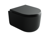 Ceramicanova Ulma Подвесной унитаз, безободковый, смыв торнадо CN4006TMB Черный матовый от интернет-магазина Purezza 