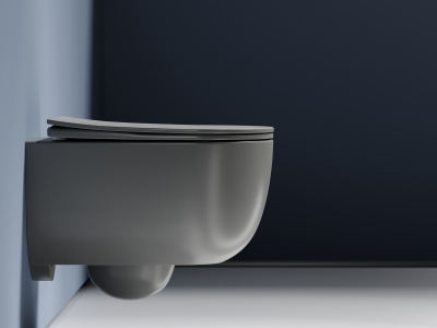 Ceramicanova Modena Rimless Подвесной унитаз CN6063MH Антрацит матовый от интернет-магазина Purezza 