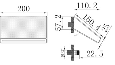 Maxonor Излив для ванны PL710/20 от интернет-магазина Purezza 