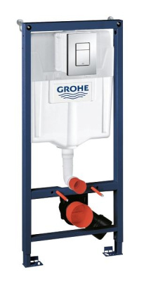 GROHE Rapid SL Система инсталляции для унитаза с панелью смыва Skate Cosmopolitan, хром (38772001) от интернет-магазина Purezza 