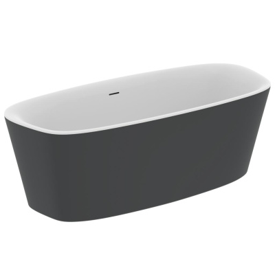 Ideal Standard DEA Свободностоящая акриловая ванна 180х80х61 K8721V3 Белый матовый/Черный матовый от интернет-магазина Purezza 