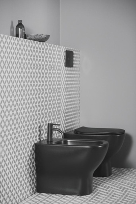 Ideal Standard CERALINE Однорукоятковый смеситель для биде BC197XG Матовый черный от интернет-магазина Purezza 