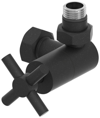 Сунержа Вентиль 3D правый (крест) G 1/2" НР х G 3/4" НГ 15-1411-1234 Темный титан муар от интернет-магазина Purezza 