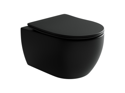 Ceramicanova Play Rimless Подвесной унитаз CN3001MB Черный матовый от интернет-магазина Purezza 