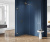 New Trendy AVEXA GOLD BRUSHED Душевая перегородка, длина 500-1400 мм, профиль брашированное золото, стекло прозрачное, толщина стекла 6 мм от интернет-магазина Purezza 