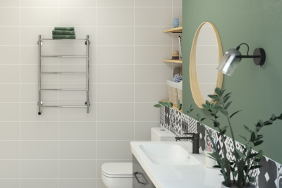 Стилье Формат 30 Электрический полотенцесушитель 800х500 (Полка + 4) П16 от интернет-магазина Purezza 