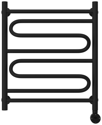 Стилье Формат 22 Электрический полотенцесушитель 600х500 Матовый черный от интернет-магазина Purezza 