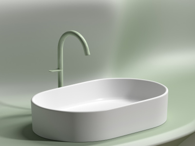 Ceramicanova Element Умывальник чаша накладная овальная 60.8х38.5 CN6048MW Белый матовый от интернет-магазина Purezza 