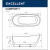 Excellent Comfort 2.0 Ванна отдельностоящая 174х75х71.5 WAEX.CMP2.17WB Белый/Черный от интернет-магазина Purezza 
