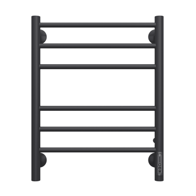 Terminus Аврора П6 Электрический полотенцесушитель 600х450 4670078527479 Матовый черный от интернет-магазина Purezza 