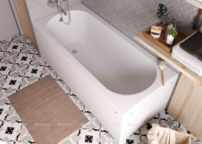 Aquanet Lotos Stone Ванна из искусственного камня 180х80 AQ-00332894 от интернет-магазина Purezza 