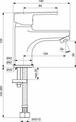 Ideal Standard BA379AA VIDIMA UNO Промо-комплект, состоящий из BA234AA + BA240AA + BA196AA от интернет-магазина Purezza 