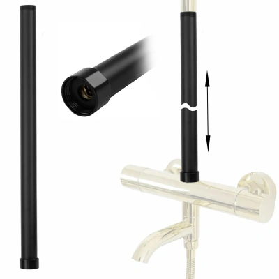 Rea Удлинитель душевой стойки 50 см REA-K0880 Матовый черный от интернет-магазина Purezza 