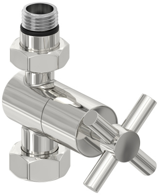 Сунержа Вентиль прямой крест G 1/2" НР х G 3/4" НГ 00-1409-1234 от интернет-магазина Purezza 