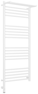 Сунержа Богема с полкой 3.0 Электрический полотенцесушитель 1200х500 Матовый белый от интернет-магазина Purezza 