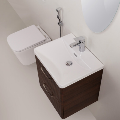 BelBagno DUE Смеситель для раковины с гигиеническим душем DUE-LVM/HGN-CRM-W0 от интернет-магазина Purezza 