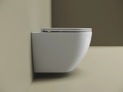 Ceramicanova Амато (Amato) Унитаз подвесной торнадо, с сиденьем микролифт, белый. арт. CN4013T от интернет-магазина Purezza 