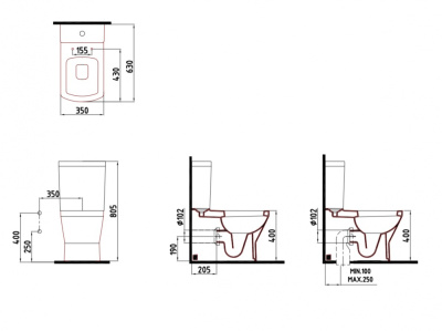 Bien Neptun Напольный безободковый унитаз с функцией биде, крышка микролифт NPKD06301VE0W5SZ0 Белый от интернет-магазина Purezza 
