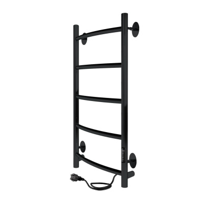 INDIGO Arc Lux Полотенцесушитель электрический 700х300 LCALE70-30BRRt Черный муар от интернет-магазина Purezza 