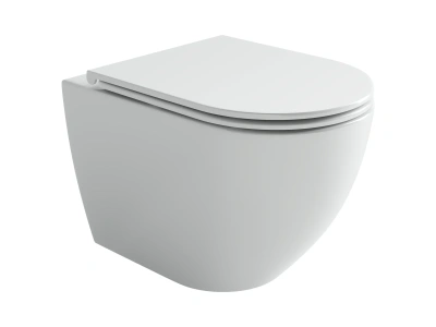 Ceramicanova Амато (Amato) Унитаз подвесной торнадо, с сиденьем микролифт, белый. арт. CN4013T от интернет-магазина Purezza 