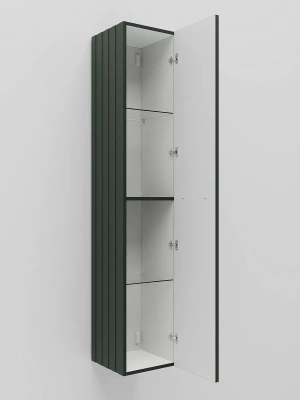 La Fenice Cubo Grigio Шкаф-пенал 30х30х160 FNC-05-CUB-G-30 Серо-зеленый матовый от интернет-магазина Purezza 