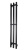 Grois Trio Полотенцесушитель электрический GR128 19х120 П3 9005 Матовый черный от интернет-магазина Purezza 