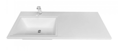 MARKO Марсал 110 левая Раковина для установки над стиральной машиной 110х48, арт. 5214110 от интернет-магазина Purezza 