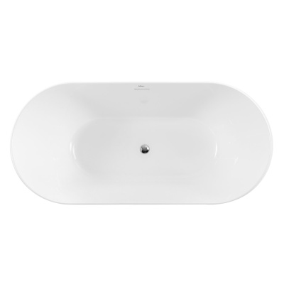Belbagno Овальная акриловая ванна в комплекте со сливом-переливом 170x79x59 BB411-1700-800 от интернет-магазина Purezza 