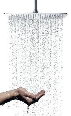 Ideal Standard IDEALRAIN LUXE Квадратный верхний душ 400X400 мм, ультратонкий дизайн B0389MY Сталь от интернет-магазина Purezza 