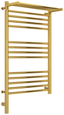 Сунержа Богема с полкой 3.0 Электрический полотенцесушитель 800х500 Золото от интернет-магазина Purezza 