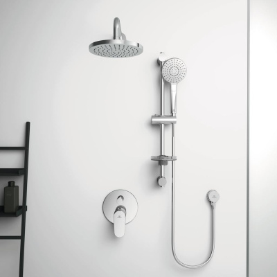 Ideal Standard SEVAJET M1 1-функциональный верхний душ Ø200 мм, с держателем 300 мм, для настенного монтажа BA193AA от интернет-магазина Purezza 