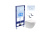 SET AQUATEK ЕВРОПА 015 4в1 (рама AQUATEK Standard INS-0000012 с клавишей KDI-0000015 и крепежом KKI-0000002+унитаз AQ1901-00 с тонким сиденьем sc) от интернет-магазина Purezza 