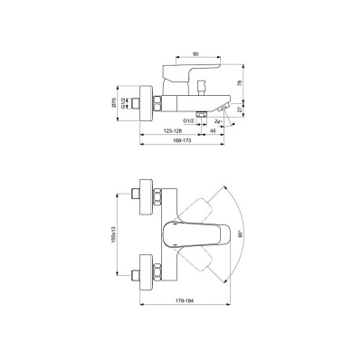 Ideal Standard BD005AA CERAPLAN III Промо комплект (BC560AA+B0718AA+B2621AA) от интернет-магазина Purezza 