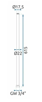 Rea Удлинитель для душевого гарнитура REA-K6650 Черный от интернет-магазина Purezza 