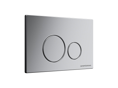 Ceramicanova Envision Система инсталляции для унитазов с кнопкой смыва Round, хром матовый CN1001M от интернет-магазина Purezza 