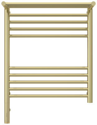 Сунержа Богема с полкой 3.0 Электрический полотенцесушитель 600х500 Шампань от интернет-магазина Purezza 